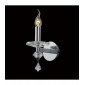 Applique murale Renzo avec interrupteur 1 Ampoule chrome poli/cristal|Appliques murales|Luminaire Center