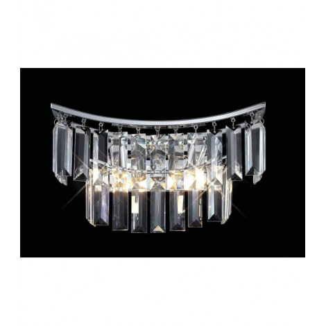 Applique murale Gianni 2 Ampoules chrome poli/cristal|Appliques murales|Luminaire Center