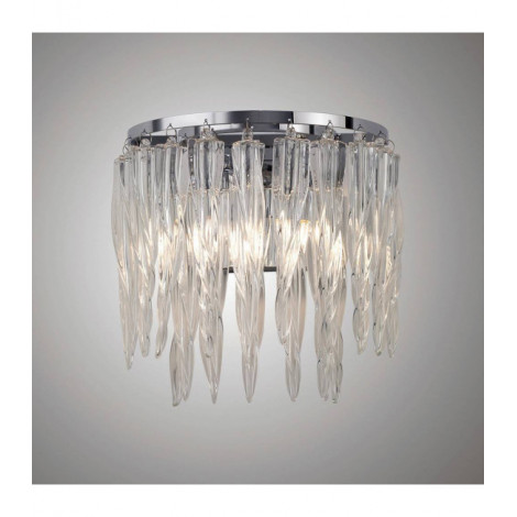 Applique murale Tropez 2 Ampoules chrome poli/verre|Appliques murales|Luminaire Center