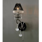 Applique murale Pescara 1 Ampoule chrome noir/cristal|Appliques murales|Luminaire Center