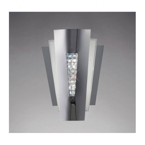 Applique murale Vega 2 Ampoules Stainless Steel/cristal|Appliques murales|Luminaire Center