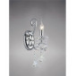 Applique murale Vela avec interrupteur 1 Ampoule chrome poli/cristal|Appliques murales|Luminaire Center