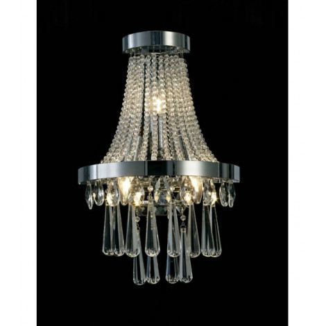 Applique murale Sophia 3 Ampoules E14 chrome poli/cristal|Appliques murales|Luminaire Center