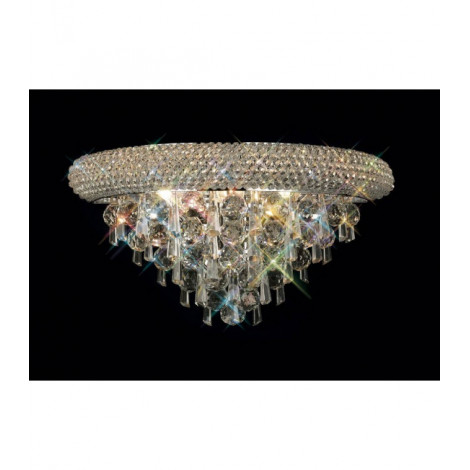 Applique murale Alexetra Medium 3 Ampoules chrome poli/cristal|Appliques murales|Luminaire Center