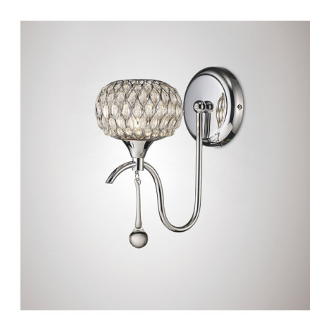 Applique murale Chelsie 1 Ampoule Polished/verre transparent|Appliques murales|Luminaire Center