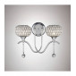 Applique murale Chelsie 2 Ampoules Polished/verre transparent|Appliques murales|Luminaire Center