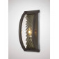 Applique murale Asia 1 Ampoule E14 Oiled Bronze/verre transparent|Appliques murales|Luminaire Center