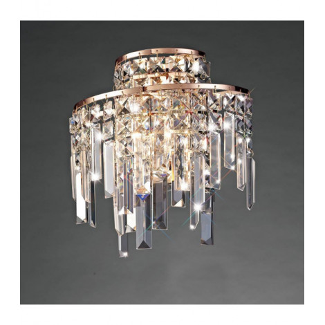 Applique murale Maddison 2 Ampoules G9 Rose doré/cristal|Appliques murales|Luminaire Center