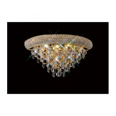 Applique murale Alexetra Medium 3 Ampoules doré/cristal|Appliques murales|Luminaire Center