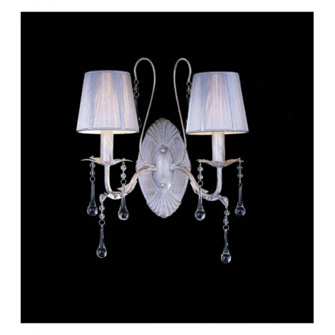 Applique murale Flur 2 Ampoules blanc doré|Appliques murales|Luminaire Center