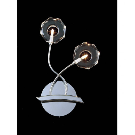 Applique murale Izona 2 Ampoules chrome poli|Appliques murales|Luminaire Center