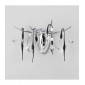 Applique murale Cygnet 3 Ampoules chrome poli/blanc dépoli/cristal|Appliques murales|Luminaire Center