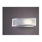 Applique murale Duna E27 1 Ampoule E27, chrome poli/arylique blanc|Appliques murales|Luminaire Center