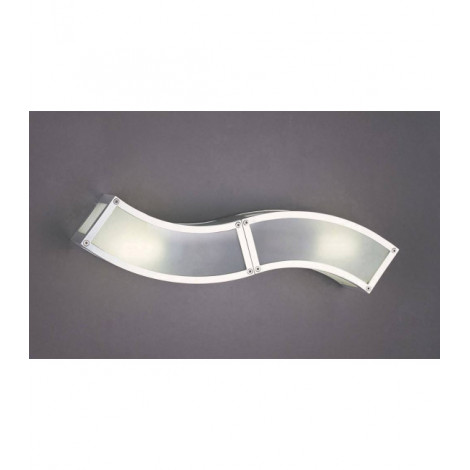 Applique murale Duna E27 2 Ampoules E27, chrome poli/arylique blanc|Appliques murales|Luminaire Center