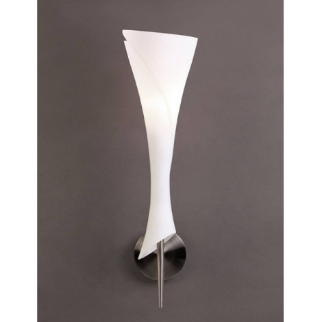 Applique murale Zack avec interrupteur 1 Ampoule E14, nickel satiné|Appliques murales|Luminaire Center