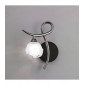 Applique murale Fragma Left avec interrupteur 1 Ampoule G9, chrome noir|Appliques murales|Luminaire Center