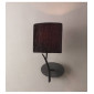 Applique murale Eve 1 Ampoule E27, anthracite avec Abat jour noir ovale|Appliques murales|Luminaire Center