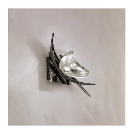 Applique murale Eclipse avec interrupteur 1 Ampoule G9, chrome noir|Appliques murales|Luminaire Center