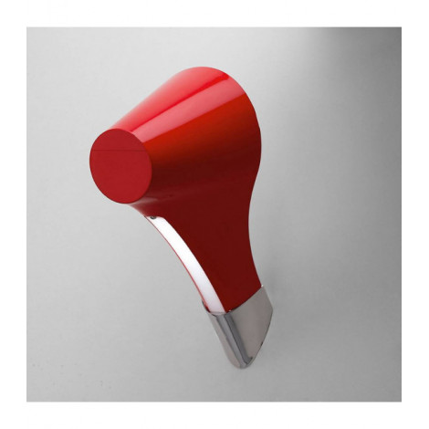 Applique murale Ora 1 Ampoule E27, rouge brillant/arylique blanc/chrome poli|Appliques murales|Luminaire Center