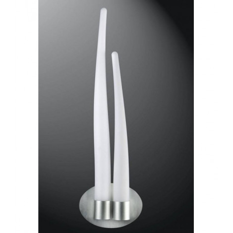 Applique murale Estalacta 2 Ampoules GU10 Indoor/Outdoor, argent/blanc opal|Appliques murales|Luminaire Center