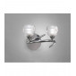 Applique murale Loop avec interrupteur 2 Ampoules G9 ECO, chrome poli|Appliques murales|Luminaire Center