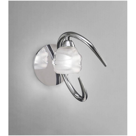 Applique murale Loop avec interrupteur 1 Ampoule G9 ECO, chrome poli|Appliques murales|Luminaire Center