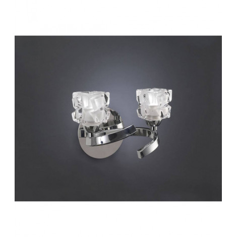 Applique murale Ice 2 Ampoules G9 chrome poli|Appliques murales|Luminaire Center