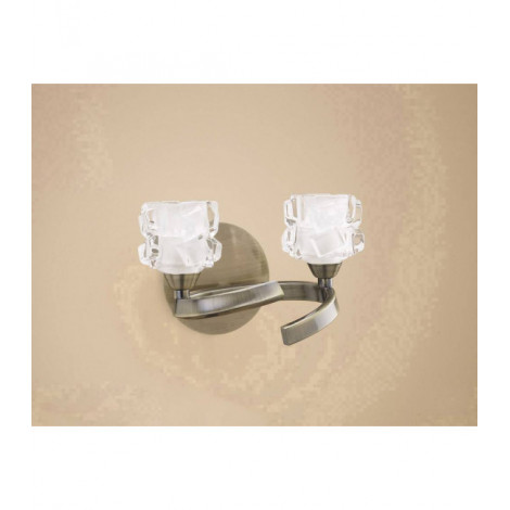Applique murale Ice 2 Ampoules G9 laiton antique|Appliques murales|Luminaire Center