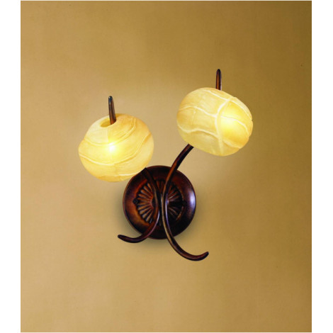 Applique murale Wave 2 Ampoules G9, or rusti|Appliques murales|Luminaire Center