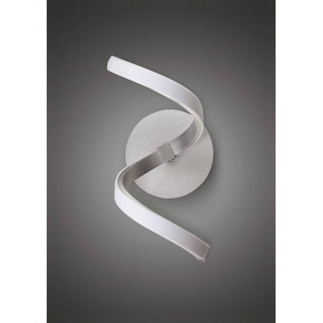 Applique murale Nur 10W LED 3000K, 850lm, argent/acrylique givré/chrome poli|Appliques murales|Luminaire Center