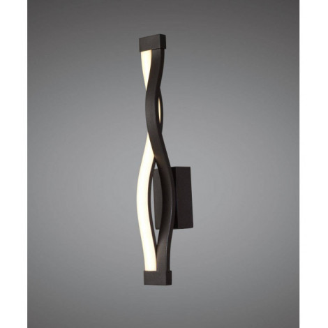 Applique Sahara marron oxydé 6W LED 2800K, 420lm, marron oxydé/arylique blanc|Appliques murales|Luminaire Center