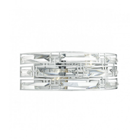 Applique murale Seville cristal et chrome poli 2 ampoules|Appliques murales|Luminaire Center