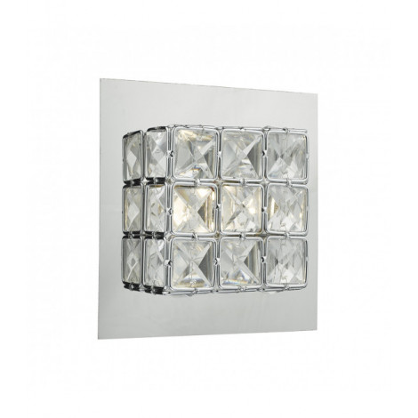 Applique murale Imogen chrome poli et cristal 1 ampoule|Appliques murales|Luminaire Center
