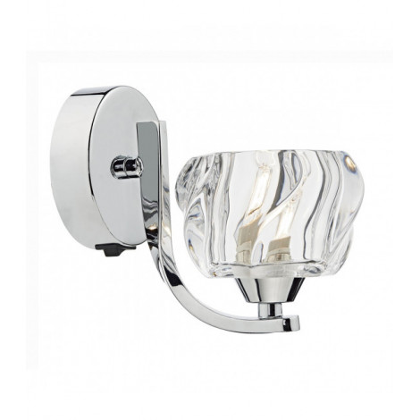 Applique murale Ivy chrome poli et cristal 1 ampoule|Appliques murales|Luminaire Center