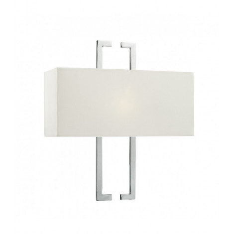 Applique murale Nile chrome poli et ivoire doux 1 ampoule|Appliques murales|Luminaire Center