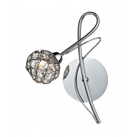 Applique murale Circa chrome poli et verre 1 ampoule|Appliques murales|Luminaire Center