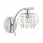Applique murale Elma chrome poli et verre 1 ampoule|Appliques murales|Luminaire Center