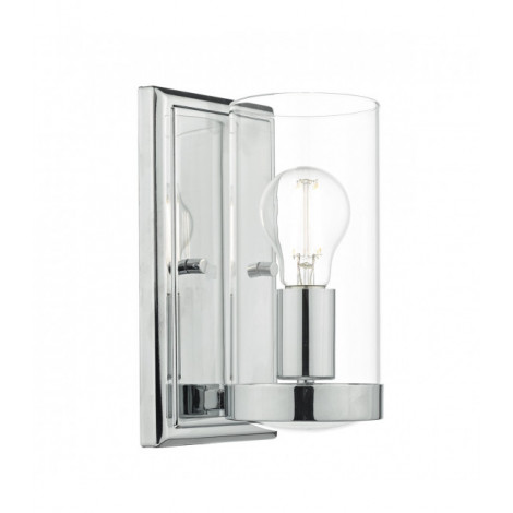 Applique murale Ramiro chrome poli et verre 1 ampoule|Appliques murales|Luminaire Center
