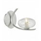 Applique murale Leighton chrome satiné et verre 1 ampoule|Appliques murales|Luminaire Center