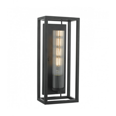 Applique murale Felipe noir mat et verre 1 ampoule|Appliques murales|Luminaire Center