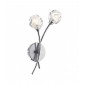 Applique murale Seattle chrome satiné et verre moulé 2 ampoules|Appliques murales|Luminaire Center