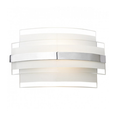 Applique murale Edge blanc et verre opale 1 ampoule|Appliques murales|Luminaire Center