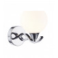 Applique murale Aruba chrome poli et verre opale 1 ampoule|Appliques murales|Luminaire Center