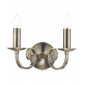 Applique murale Murray laiton antique et 2 ampoules|Appliques murales|Luminaire Center