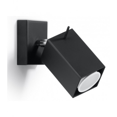 Applique murale MERIDA acier noir 1 ampoule|Appliques murales|Luminaire Center
