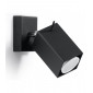 Applique murale MERIDA acier noir 1 ampoule|Appliques murales|Luminaire Center