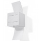 Applique murale LORETO aluminium/verre blanc 1 ampoule|Appliques murales|Luminaire Center