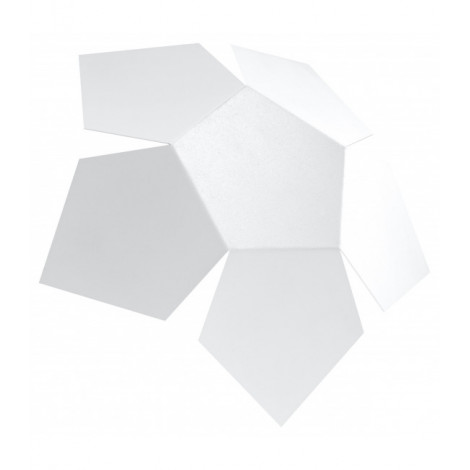 Applique murale PENTA acier blanc 2 ampoules|Appliques murales|Luminaire Center
