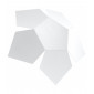 Applique murale PENTA acier blanc 2 ampoules|Appliques murales|Luminaire Center