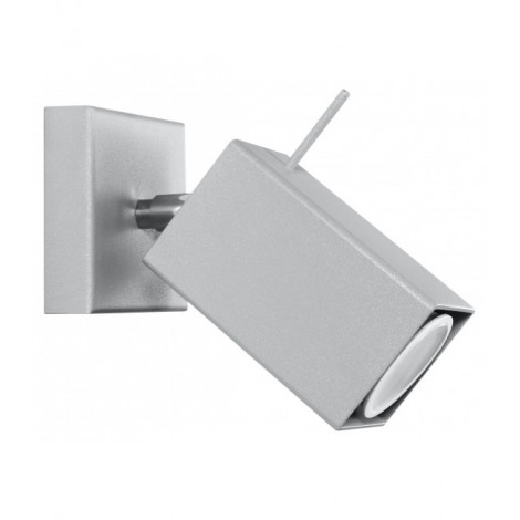 Applique murale MERIDA acier gris 1 ampoule|Appliques murales|Luminaire Center